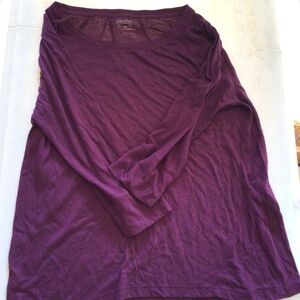 Calvin Klein maroon purple long sleeve